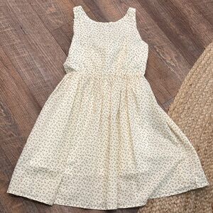 Floral Cream Kids Dress